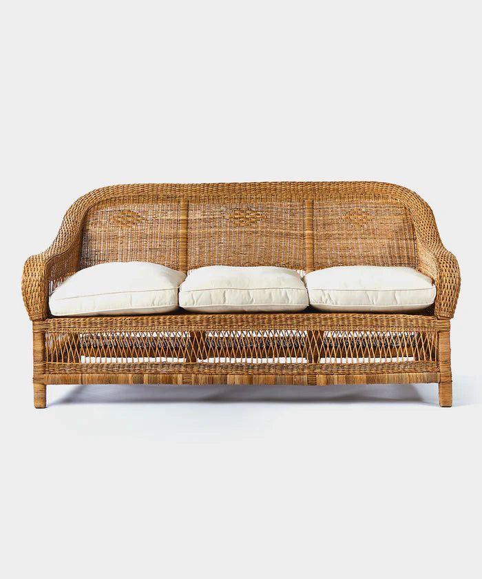 Classic Three Seater Malawi Couch (Open weave)