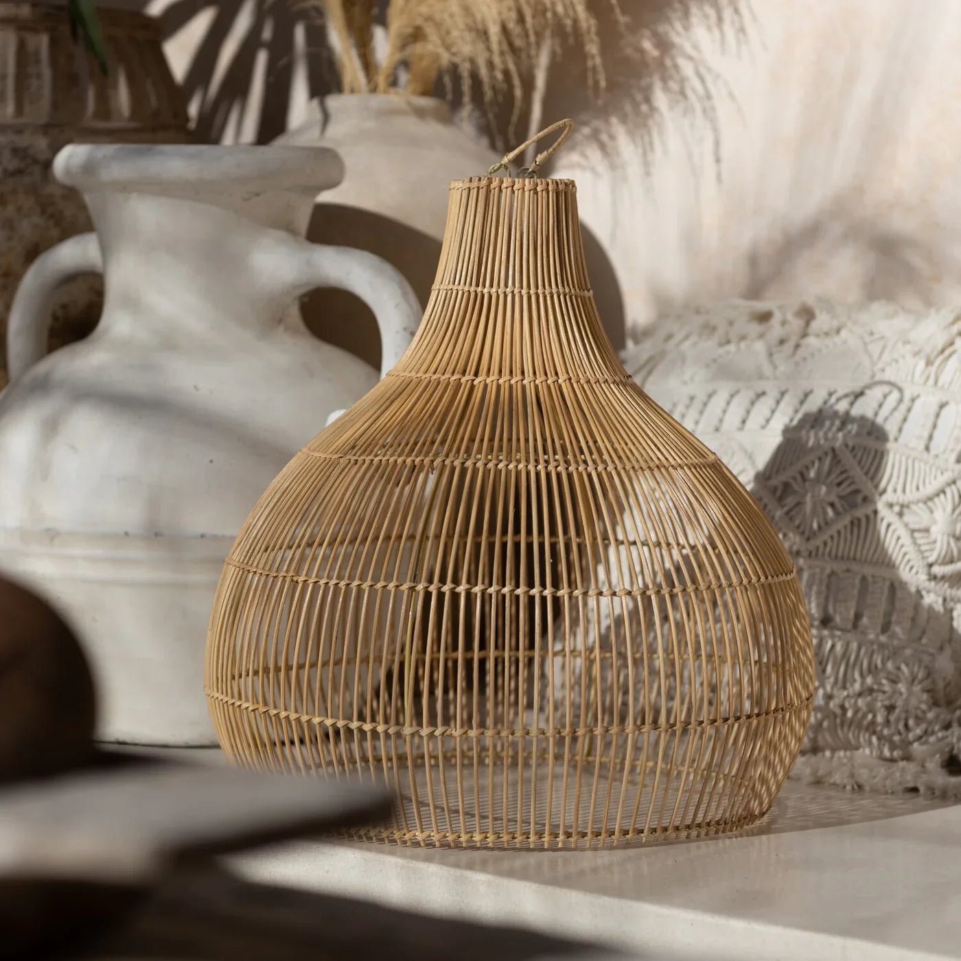 Wicker Lampshades