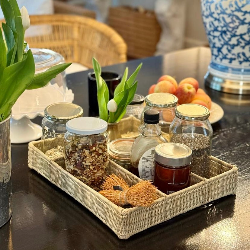 Cane Cutlery Tray - Rattan