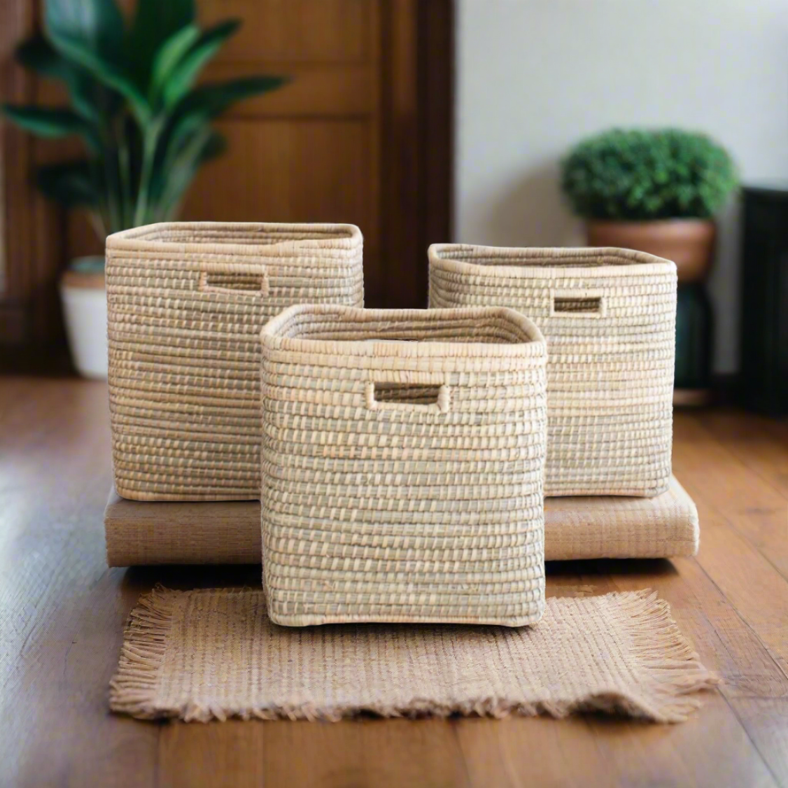 Square Woven Storage Basket