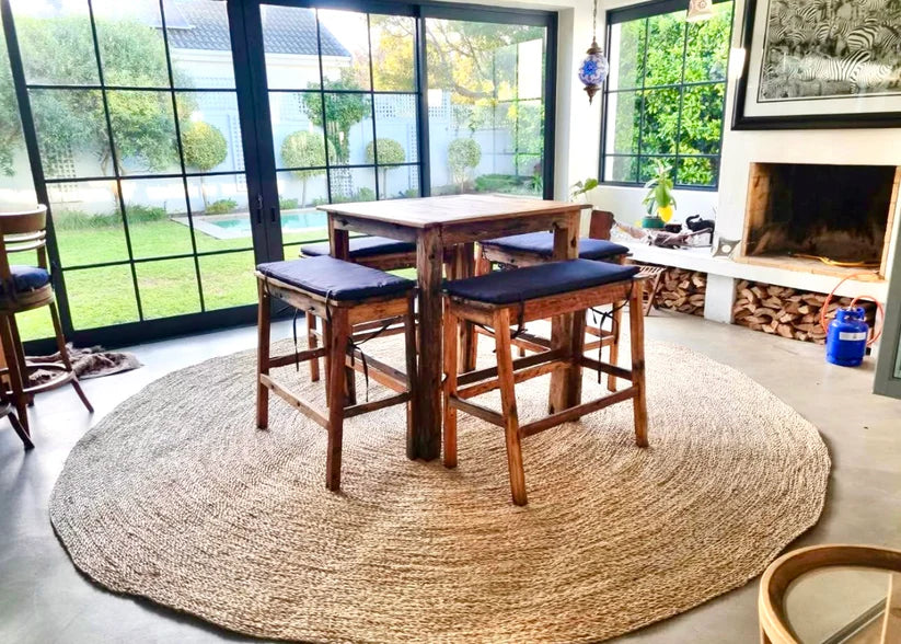 Round Woven Grass Rug