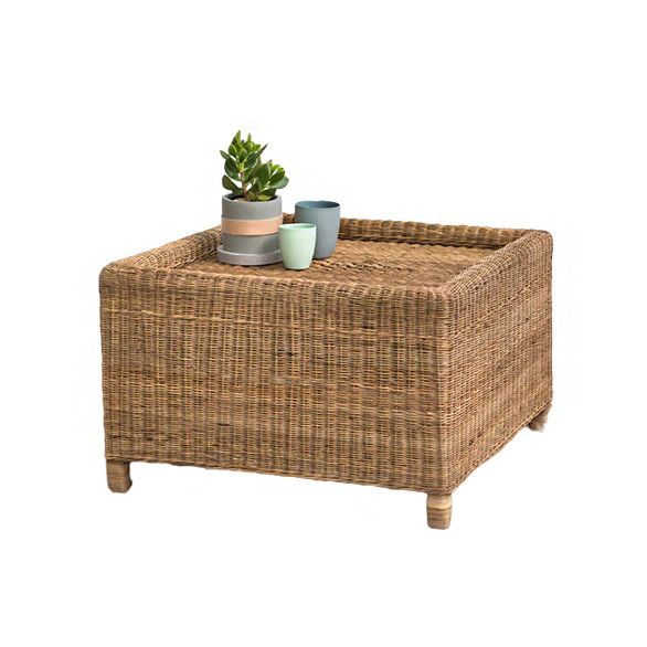 Box Coffee Table (With Rim) – Natural