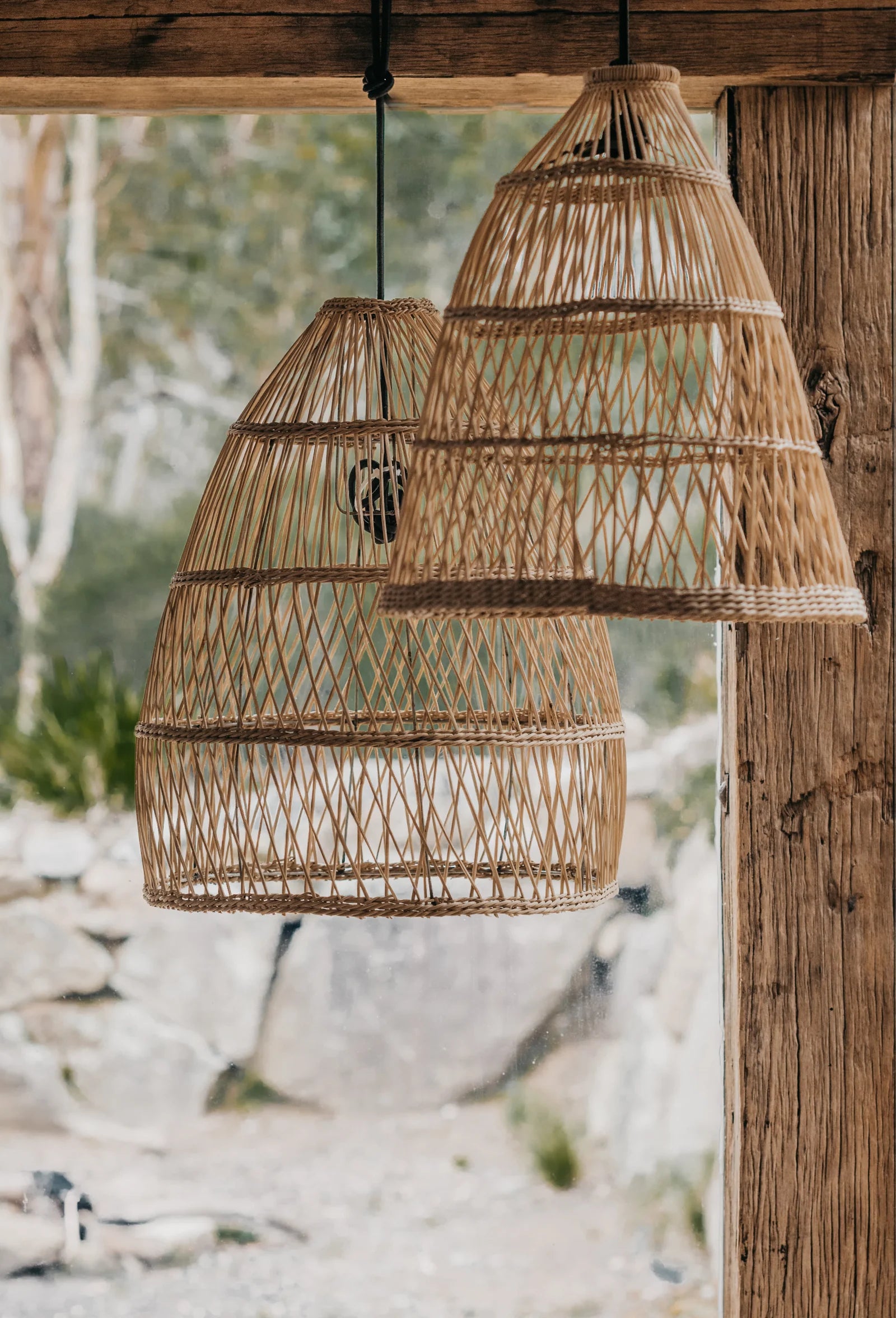 Patula Pendant Cross-Weave [Set of 2]
