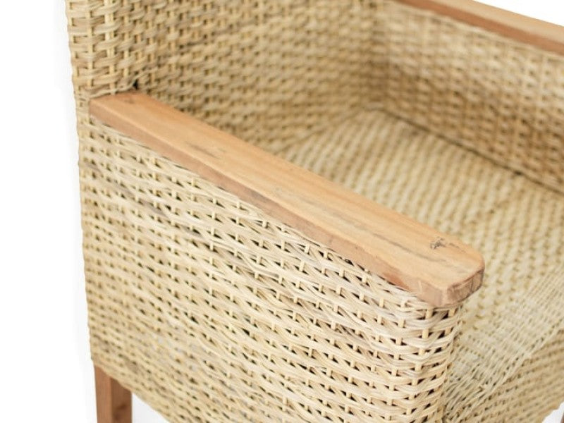 Malawi Kupuma Chair with Meranti Armrest