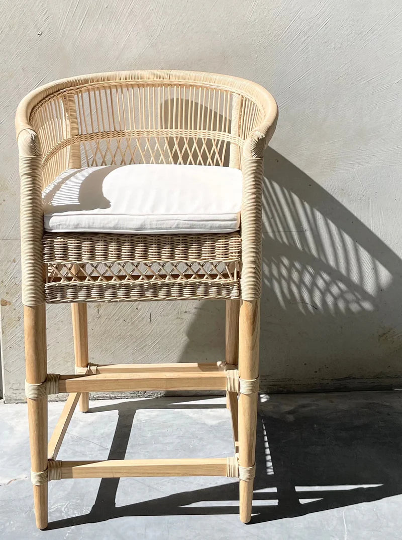 BAR STOOL CUSHION [WHITE]