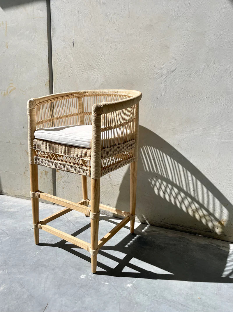 BAR STOOL CUSHION [WHITE]