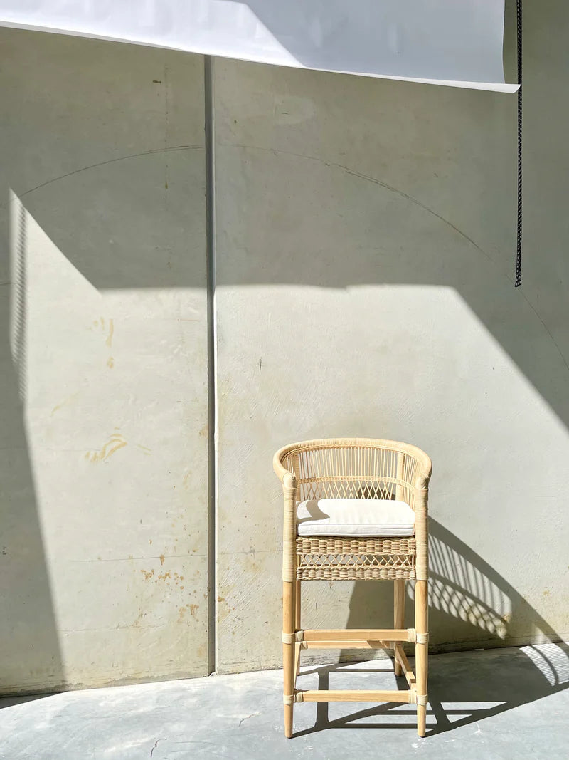 BAR STOOL CUSHION [WHITE]