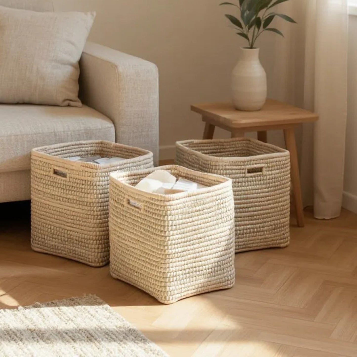 Square Woven Storage Basket