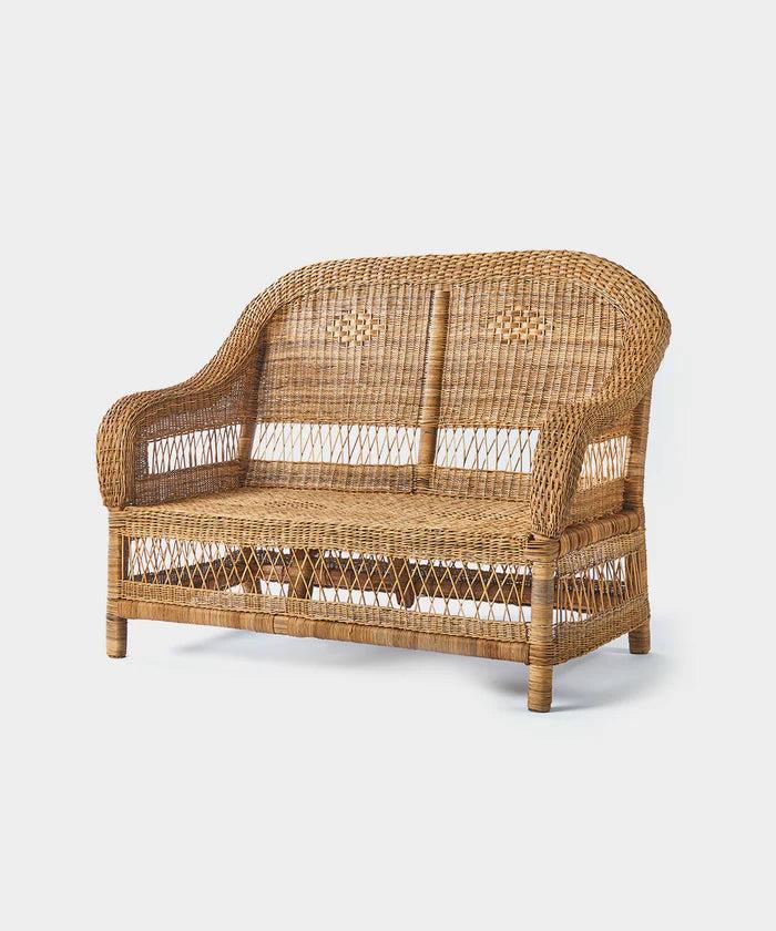 Classic Two Seater Malawi Couch (Open weave)