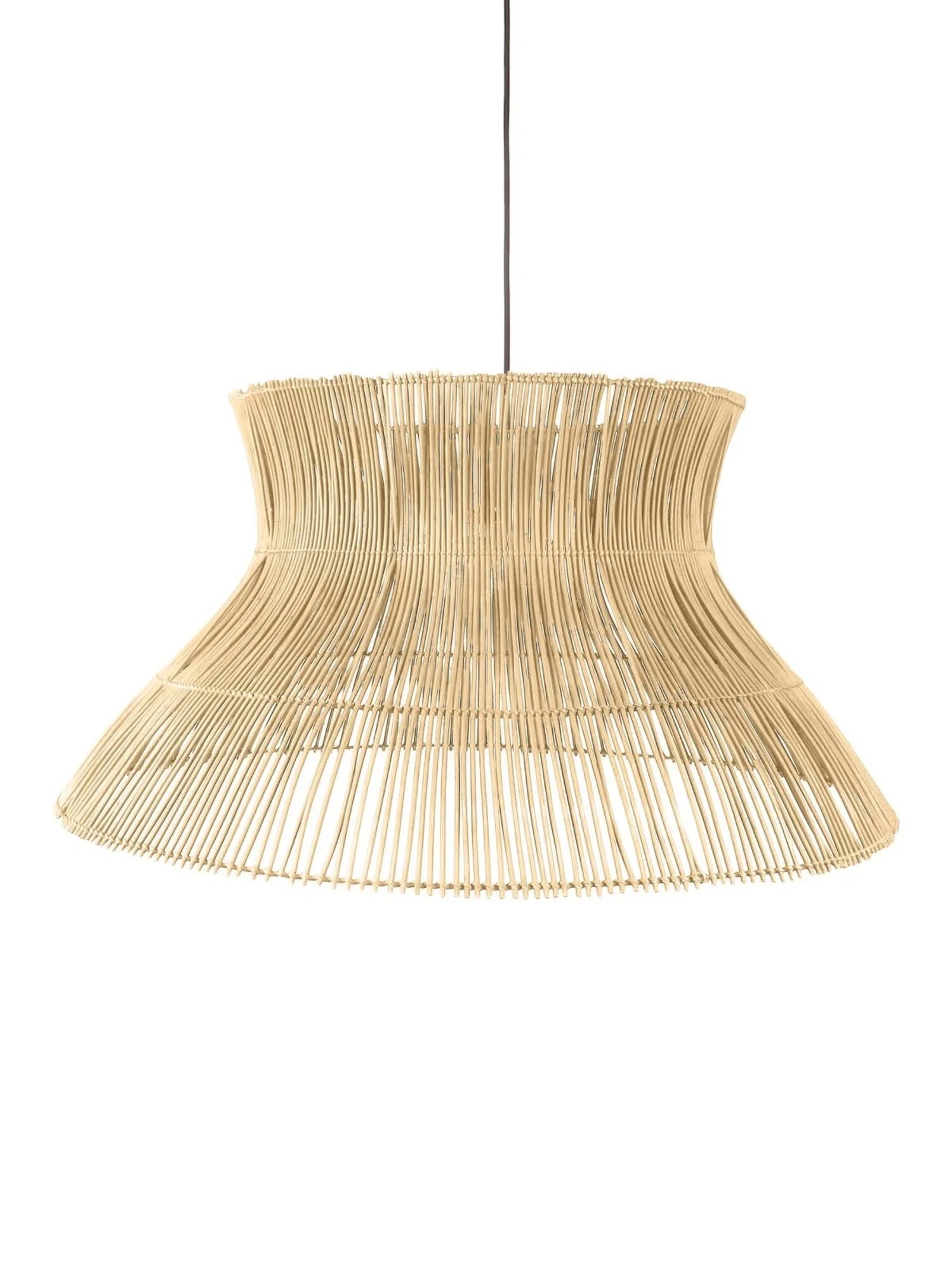Halo rattan hanging lamp - natural