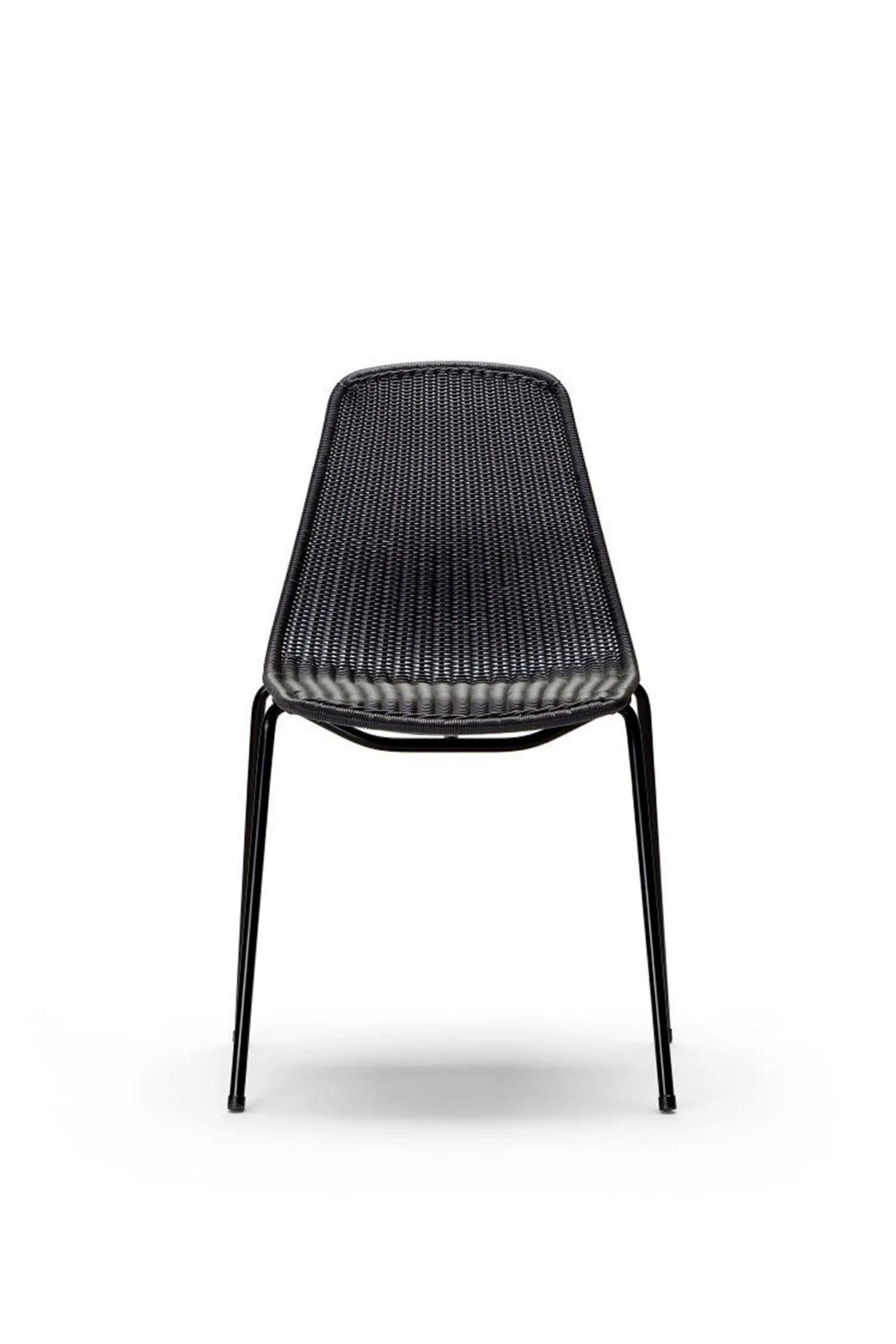 Basket chair indoor - black frame / dark grey